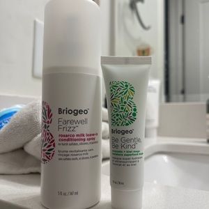 Briogeo leave in spray frizz Rosario milk conditioner and hair mask bundle